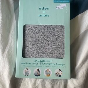 Aden + Anais Gray Snuggle Knit Cover